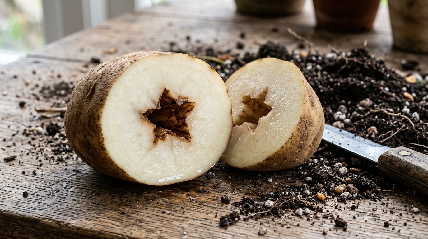 Cœur creux de la pomme de terre : l'impact des erreurs d'arrosage en canicule