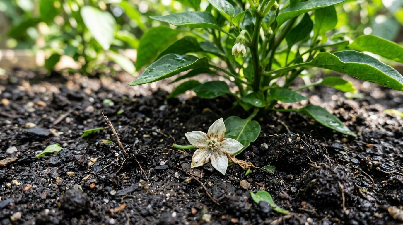 Fleurs des poivrons qui tombent : les 5 erreurs fatales