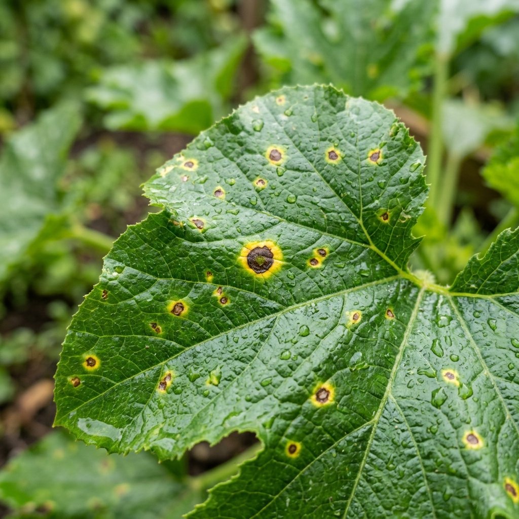Taches brunes sur feuilles de courgette : que faire ?