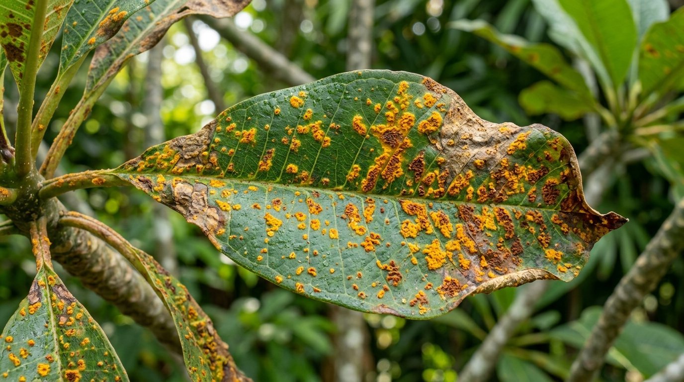 Taches sur les feuilles d'un frangipanier : causes et traitements d'expert