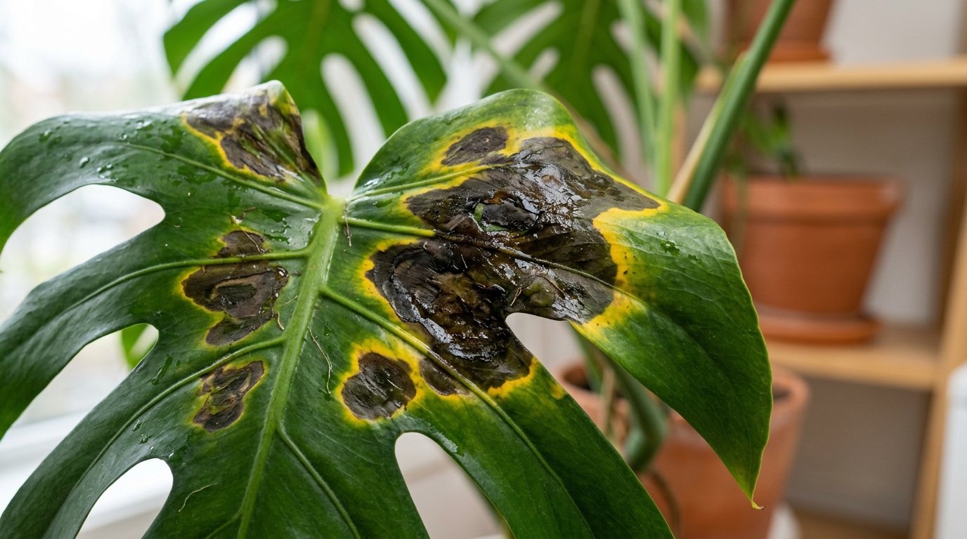 Taches sur un Philodendron Monstera : Les 3 causes et remèdes