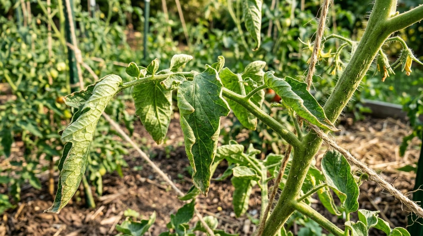 Feuilles de tomates qui s'enroulent en cuillère : Causes et solutions