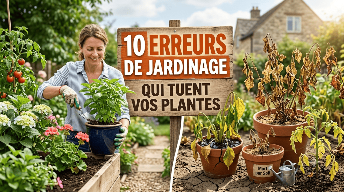 10 erreurs de jardinage qui tuent vos plantes (et comment les éviter)