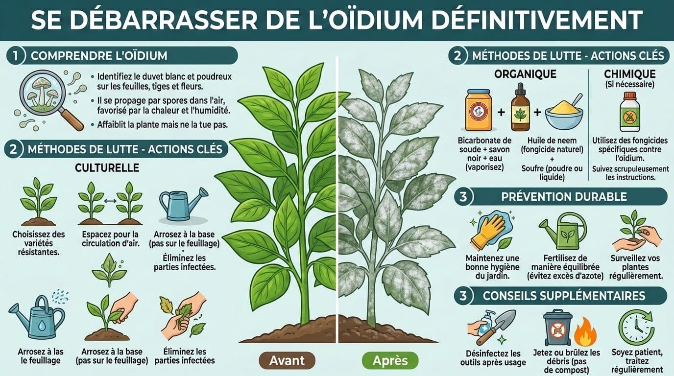 7 méthodes naturelles pour se débarrasser de l'oïdium