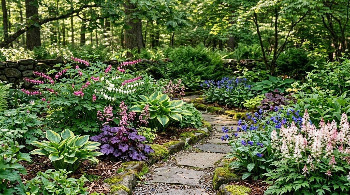 Fleurs d'ombre vivaces à longue floraison : 10 variétés incontournables